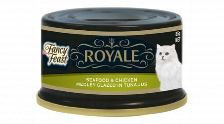 Purina Fancy Feast Royale Wet Cat Food Medley with Seafood & Chicken Glazed in Tuna Jus