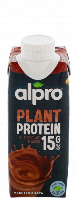 Alpro 15g Plant Protein Soy & Pea Milk Chocolate Flavor - vegan, sweeteners free