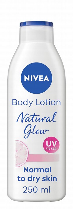 NIVEA Natural Glow Body Lotion with Even Tone Complex & Vitamin C for Normal to Dry Skin