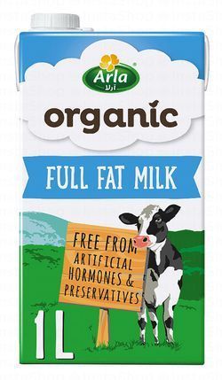 Arla Organic Long Life Full Fat Milk - preservatives free, no added artificial hormones