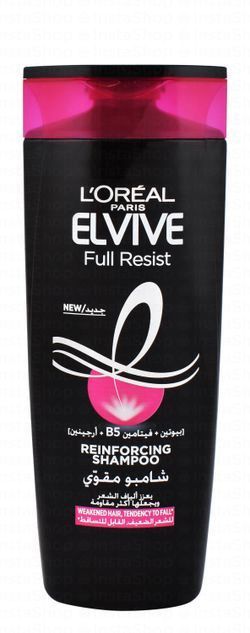 L'Oreal Elvive Full Resist Reinforcing Shampoo with Vitamin B5, Biotin & Arginine for Weakened Hair