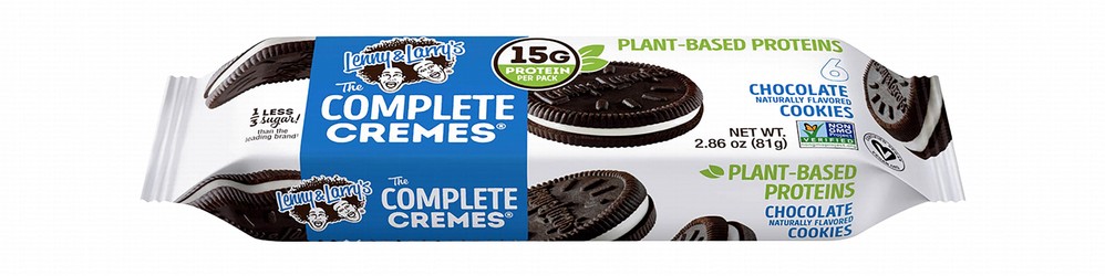 Lenny & Larry's The Complete Cremes 15g Protein Chocolate Cookies (6 Pieces) - GMO free