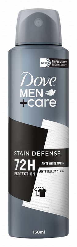 Dove Men+Care Stain Defense 72H Antiperspirant & Antitranspirant Deodorant Spray