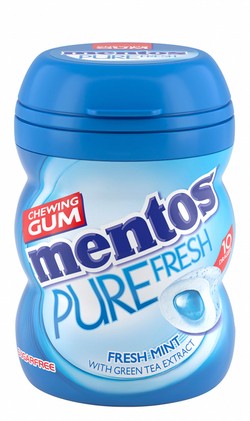 Mentos Pure Fresh Chewing Gums with Green Tea Extract Mint Flavor - sugar free