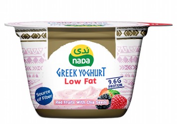 Nada Low Fat 9.6g Protein Greek Yogurt with Red Fruits & Chia Seeds