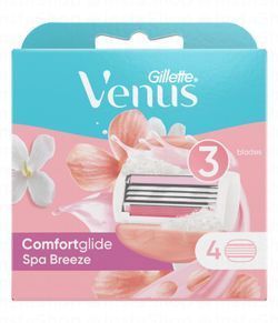 Gillette Venus Comfort Glide Spa Breeze Replacement Blade Cartridges with Gel Bar