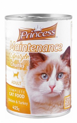 Princess Maintenance Lifestyle Wet Food with Chicken & Turkey for Adult Cats