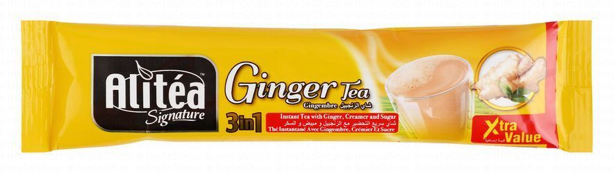 Alitea Signature 3in1 Ginger Instant Tea Sachet with Creamer & Sugar (Xtra Value)