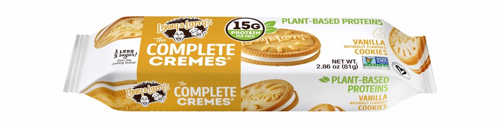 Lenny & Larry's The Complete Cremes 15g Protein Vanilla Cookies (6 Pieces) - GMO free