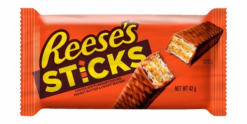 Reese's Sticks Chocolate Flavored Coating, Peanut Butter & Crispy Wafers (2 Pieces)