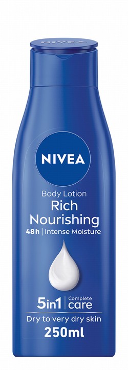 NIVEA Nourishing Body Lotion with Almond Oil & Vitamin E for Dry to Very Dry Skin - parabens free
