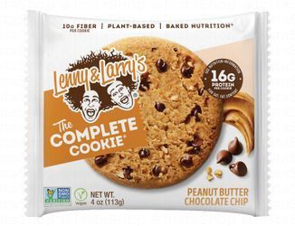 Lenny & Larry's The Complete 16g Protein Peanut Butter & Chocolate Chip Cookie - vegan, GMO free