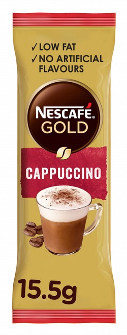 Nescafé Gold Low Fat Cappuccino Instant Coffee Stick - artificial flavors free