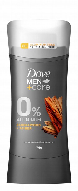 Dove Men+Care 72H Deodorant Stick Sandalwood & Amber Scent - aluminum free, cruelty free