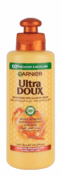 Garnier Ultra Doux Repairing Leave-In Cream with Honey Treasures for Fragile & Damaged Hair - parabens free