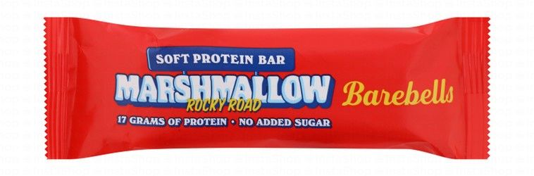 Barebells 17g Protein Bar Rocky Road Flavor with Marshmallows - no added sugar