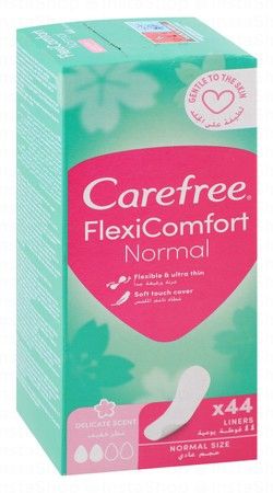 Carefree Flexicomfort Normal Flexible & Ultra Thin Pantyliners Delicate Scent
