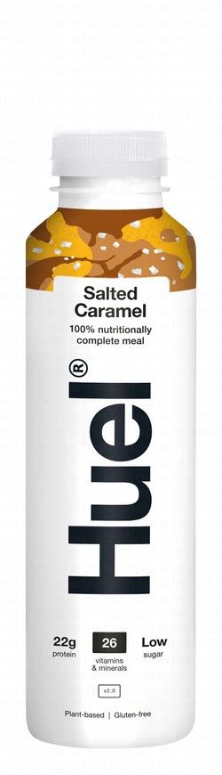 Huel Plant Based 22g Protein Salted Caramel Meal Replacement Drink with 26 Vitamins & Minerals - gluten free, low sugar