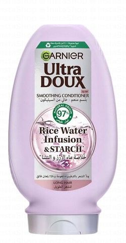 Garnier Ultra Doux Smoothing Conditioner Infused with Rice Water & Starch for Long Hair