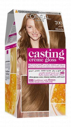 L'Oreal Casting Creme Gloss Hair Dye with Honey Conditioner Blonde 700 - ammonia free