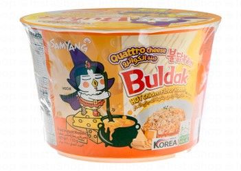 Samyang Buldak Instant Ramen Fried Noodles Cup Hot Chicken Flavor with Quattro Cheese